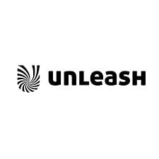 Unleash logo with spiral design
