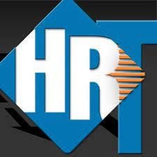 Stylized HRT letters logo design