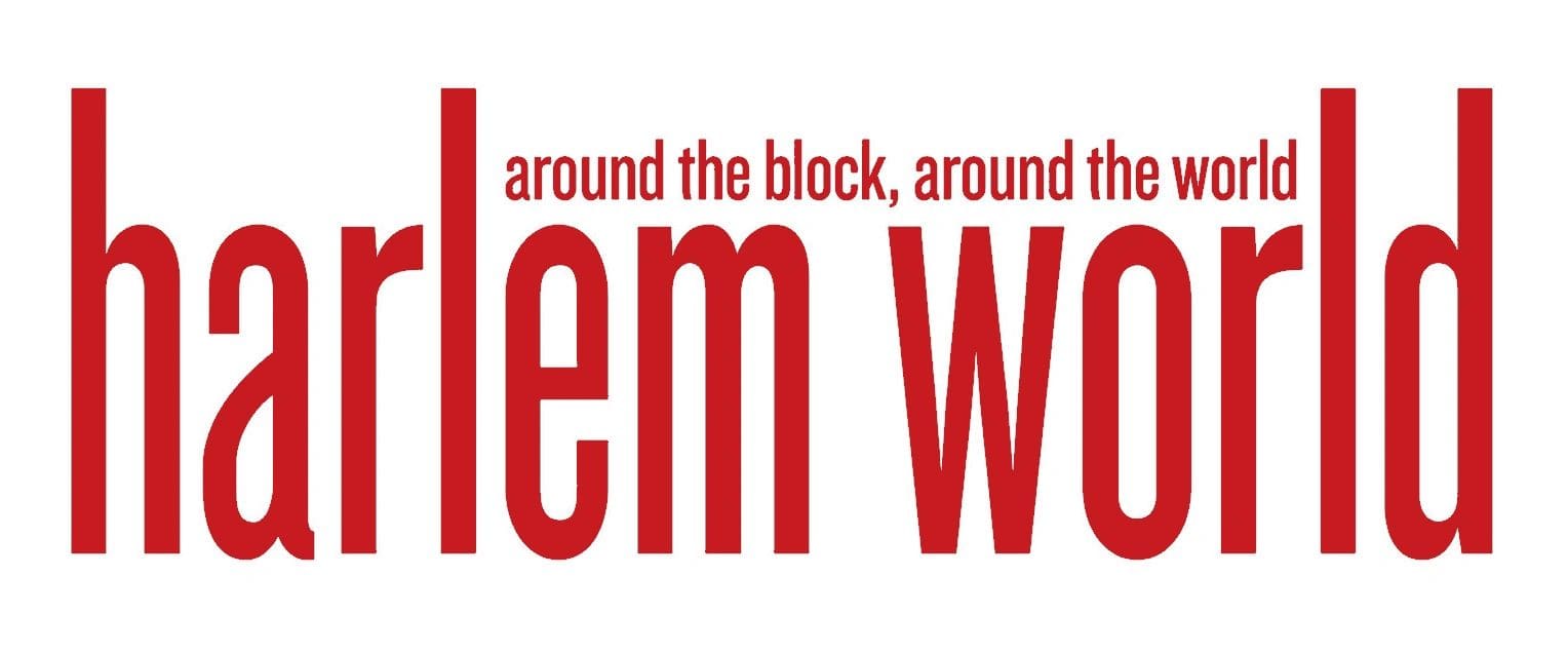 Harlem World logo with red text