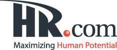 HR.com logo on black background