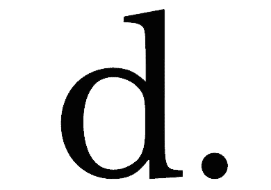 Bold lowercase d icon