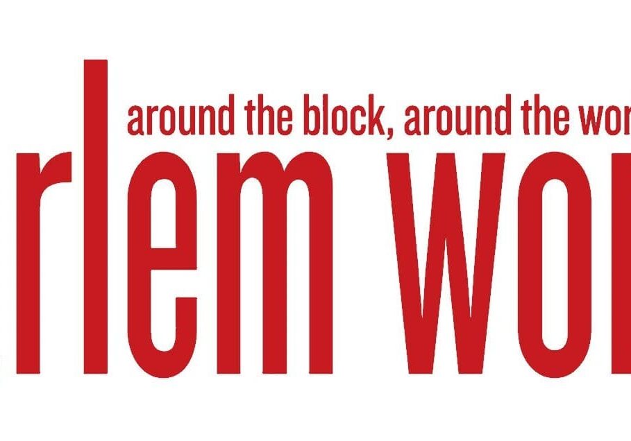 Harlem World logo with red text